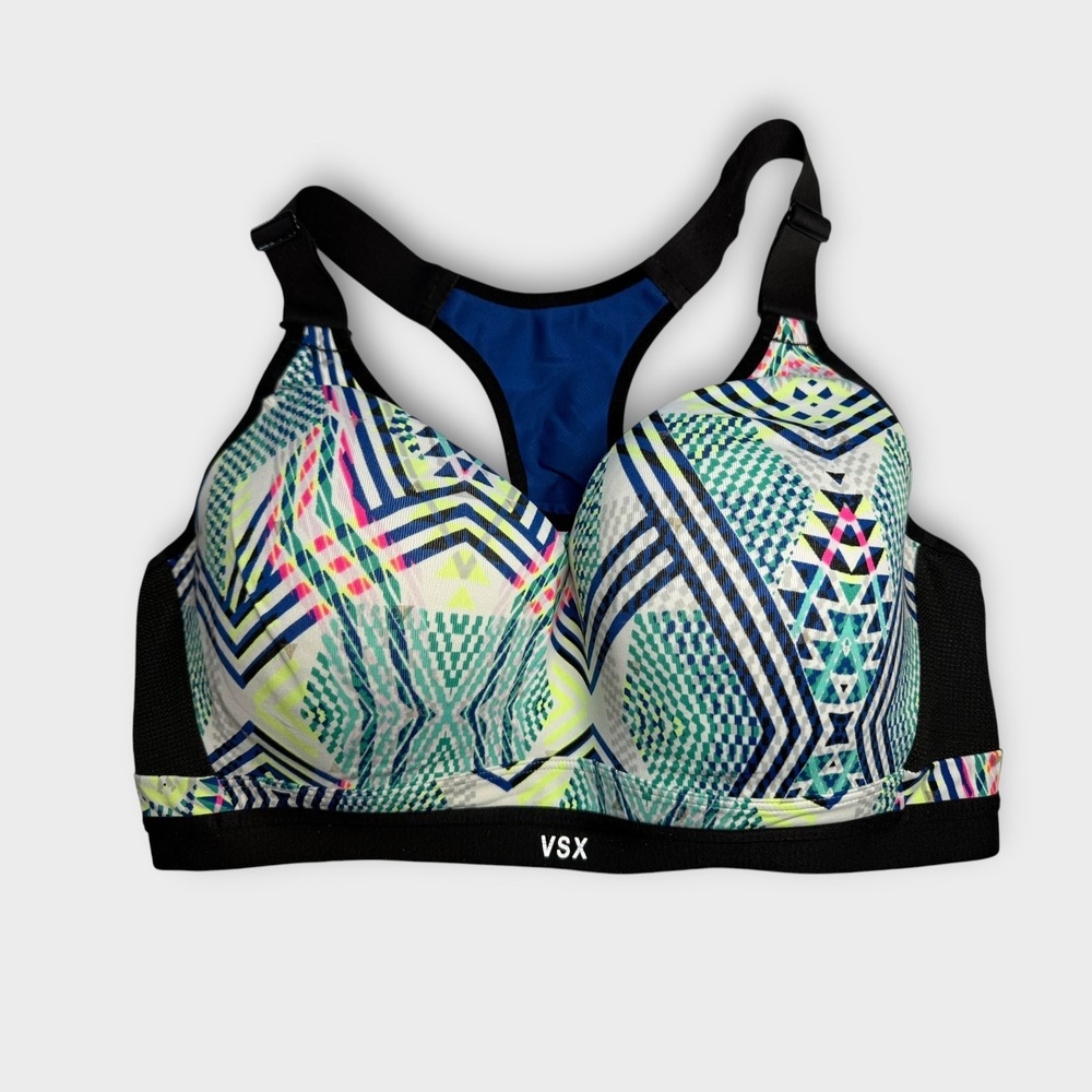 Victoria's Secret Victoria Sport VSX Sports Bra Athletic Graphic Print Size 36DD